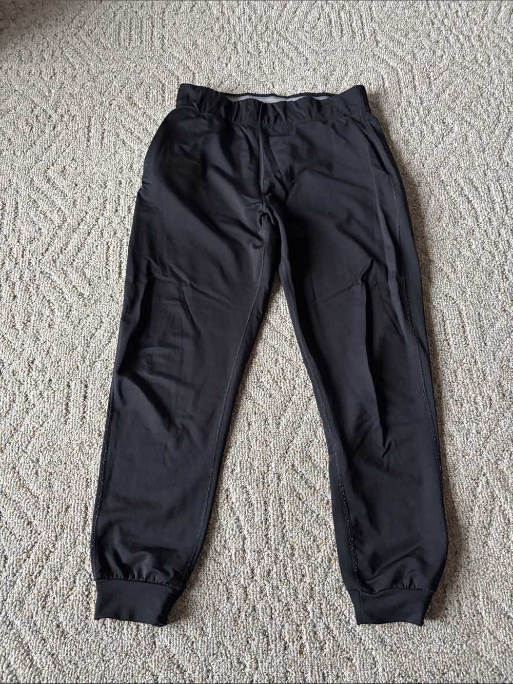 Women's Lola WoolX Black Track Joggers with Elastic Waistband.